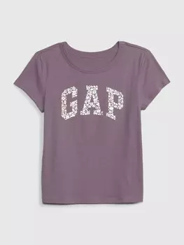 Детская футболка с логотипом Gap, фиолетовый