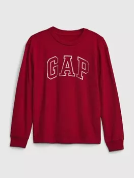 Детская футболка с логотипом Gap, красный