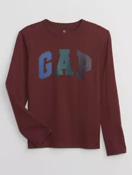 Детская футболка с логотипом Gap, красный