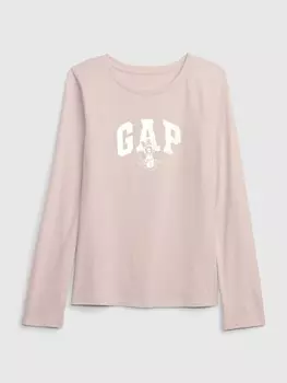 Детская футболка с логотипом Gap, розовый