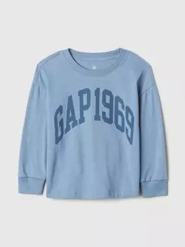 Детская футболка с логотипом Gap, синий