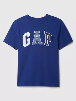 Детская футболка с логотипом Gap, синий