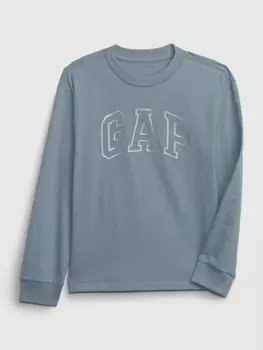 Детская футболка с логотипом Gap, синий