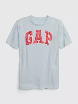 Детская футболка с логотипом Gap, синий
