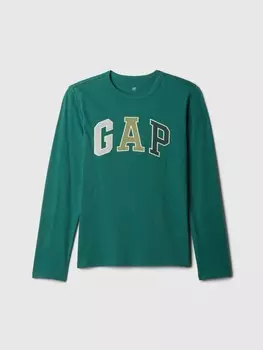 Детская футболка с логотипом Gap, зеленый