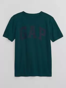 Детская футболка с логотипом Gap, зеленый