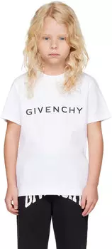 Детская футболка с логотипом Givenchy, белый
