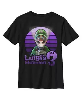 Детская футболка с логотипом Luigi's Mansion 3 для мальчиков Nintendo