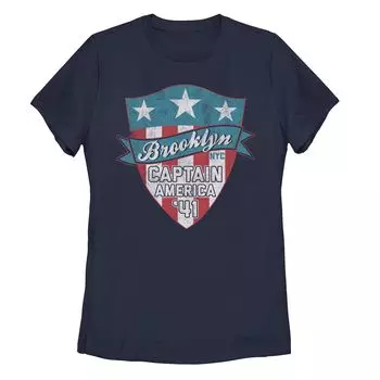 Детская футболка с логотипом Marvel Captain America Brooklyn Shield Licensed Character