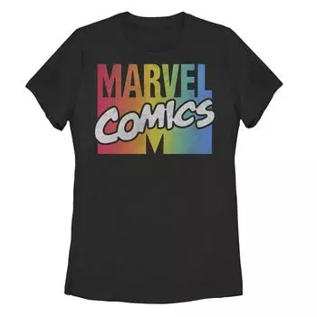 Детская футболка с логотипом Marvel Comics и радужным градиентом Licensed Character