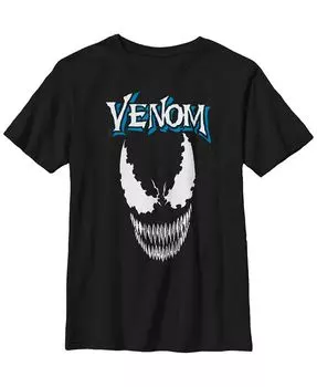 Детская футболка с логотипом Marvel Venom Face для мальчиков Fifth Sun, черный