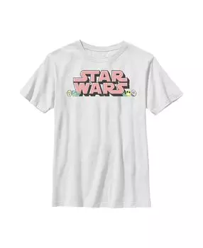Детская футболка с логотипом на груди и пасхальной тематикой «Звездные войны» для мальчиков Disney Lucasfilm
