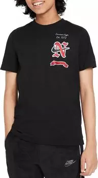 Детская футболка с логотипом Nike Sportswear, черный