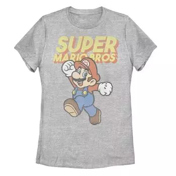 Детская футболка с логотипом Nintendo Super Mario Bros Jump в стиле ретро Licensed Character