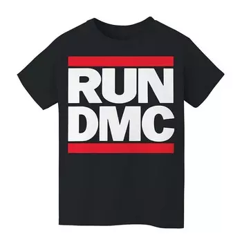 Детская футболка с логотипом RUN DMC 8–20 лет Licensed Character, черный