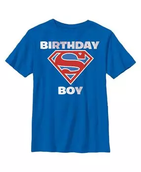 Детская футболка с логотипом Superman Birthday Boy для мальчиков DC Comics