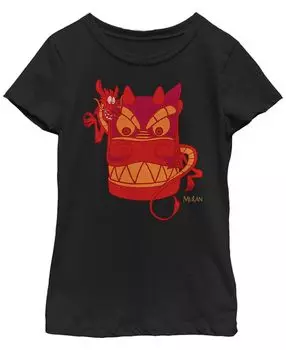 Детская футболка с маской дракона Мулан Мулан для девочек Disney