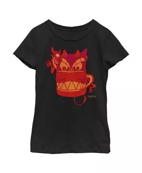 Детская футболка с маской дракона Мулан Мулан для девочек Disney