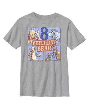 Детская футболка с медвежонком Винни-Пухом на 8 дней рождения для мальчика Disney