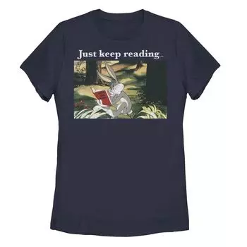 Детская футболка с мемом «Looney Tunes Bugs Bunny Just Keep Reading» Licensed Character