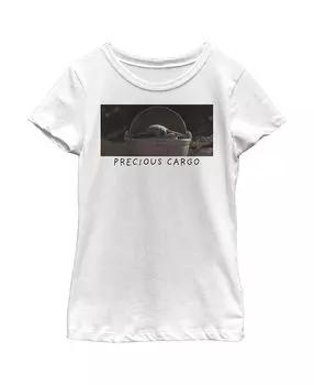 Детская футболка с мемом «Звёздные войны: Мандалорец Грогу» для девочек Disney Lucasfilm