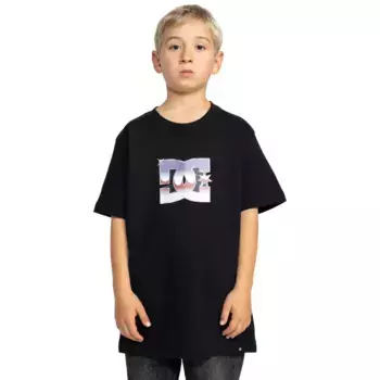 Детская футболка с металлической звездой DC Shoes, чёрный