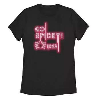 Детская футболка с неоновым логотипом Marvel Spider-Man "Go Spidey 1962" Licensed Character