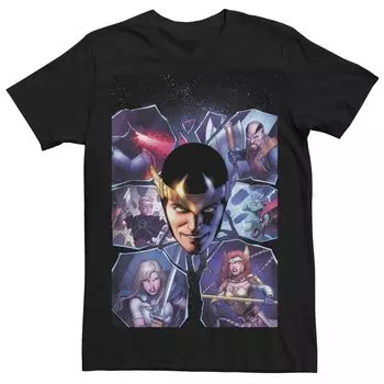 Детская футболка с обложкой комиксов «Marvel's Avengers Loki Shatter Group» Licensed Character
