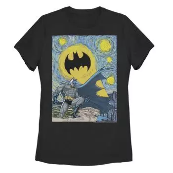 Детская футболка с плакатом DC Comics Batman Starry Night Licensed Character