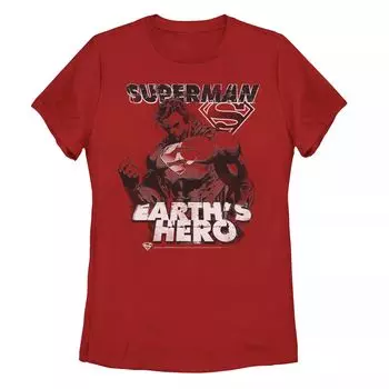 Детская футболка с плакатом DC Comics Superman Earth's Hero Licensed Character