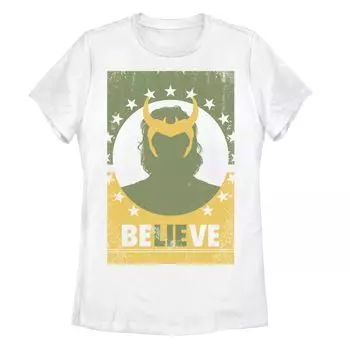 Детская футболка с плакатом Marvel Loki BeLIEve Licensed Character