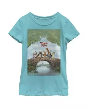 Детская футболка с плакатом «Приключения Винни-Пуха» для девочек Disney
