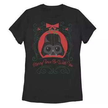 Детская футболка с портретом Дарта Вейдера «Звездные войны» Merry Force Be With You Licensed Character