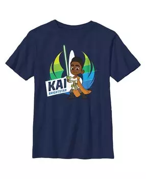 Детская футболка с портретом Кая Яркой звезды «Звёздные войны: Приключения юного джедая» для мальчиков Disney Lucasfilm