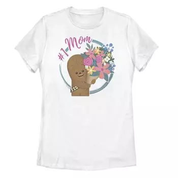 Детская футболка с портретом мамы «Звездные войны Чубакка №1 в стиле чиби» Licensed Character
