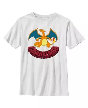 Детская футболка с портретом Покемона Чаризарда для мальчика Nintendo
