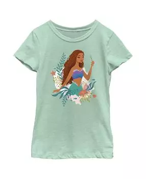 Детская футболка с портретом Русалочки Ариэль Динглхоппер для девочек Disney