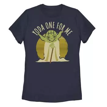 Детская футболка с портретом желтого оттенка «Звездные войны Yoda One For Me» Licensed Character