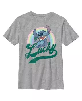 Детская футболка с потертостями Lilo & Stitch Lucky Wink для мальчиков Disney