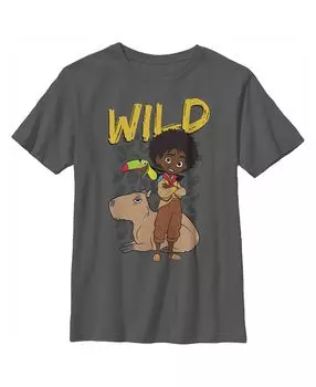 Детская футболка с принтом Encanto Antonio Wild Like The Animals для мальчиков Disney