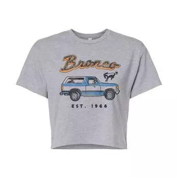 Детская футболка с принтом Ford Bronco Est 1966 Licensed Character, серый