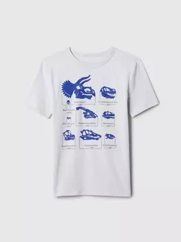 Детская футболка с принтом Gap, серый