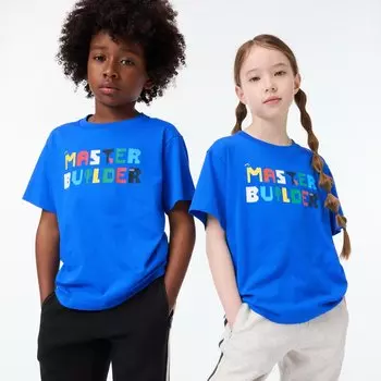 Детская футболка с принтом UT LEGO Collection UNIQLO, синий