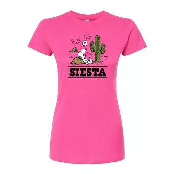 Детская футболка с приталенным рисунком Peanuts Siesta Licensed Character, розовый