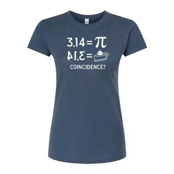 Детская футболка с приталенным рисунком «Pi Equals Pie» Licensed Character, синий