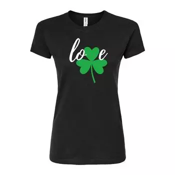 Детская футболка с приталенным рисунком Shamrock "Love" ко Дню Святого Патрика Licensed Character