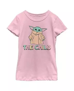 Детская футболка с ярким логотипом «Звездные войны: Мандалорец» для девочек Disney Lucasfilm