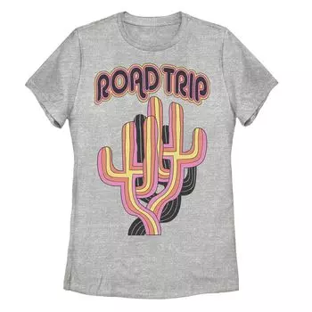 Детская футболка с ярким рисунком кактусов "Road Trip"