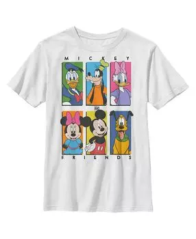 Детская футболка с яркими полосками персонажей «Микки и друзья» для мальчика Disney