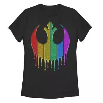 Детская футболка с радужным блестящим логотипом Star Wars Pride Rebel Licensed Character